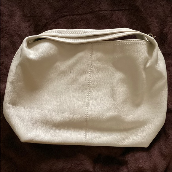 Cold water Creek Cream Leather Handbag - Picture 8 of 8
